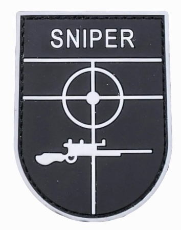 Нашивка снайпера на белом фоне