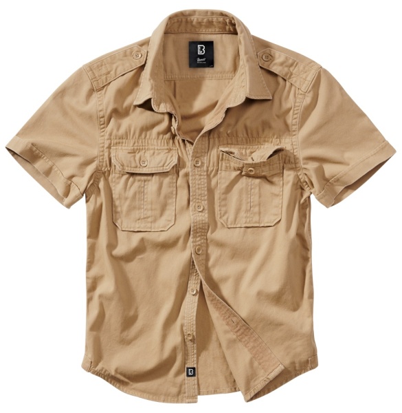 Рубашка Vintage shortsleeve Brandit, цвет Camel