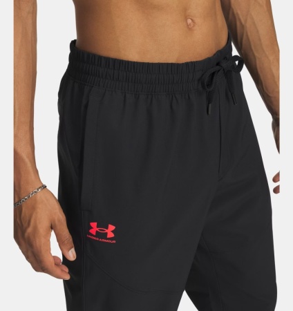 Брюки M Vibe Woven Under Armour, цвет Black Racer Red 4