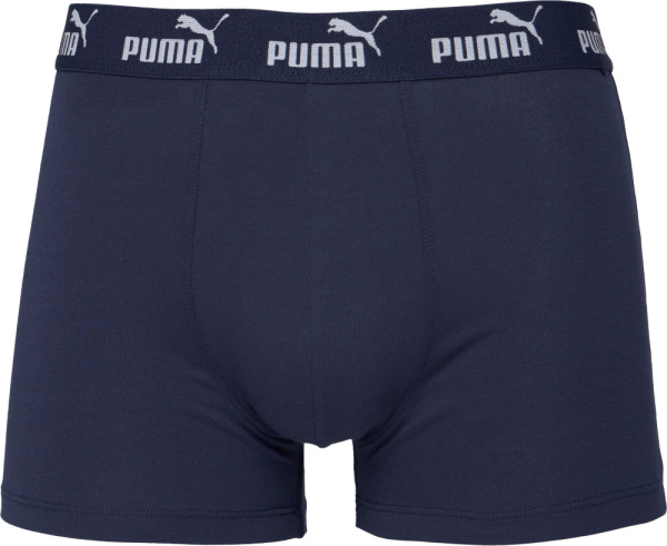 Трусы M Elements Logo Print Boxers (2 pack) Puma, цвет Navy 2