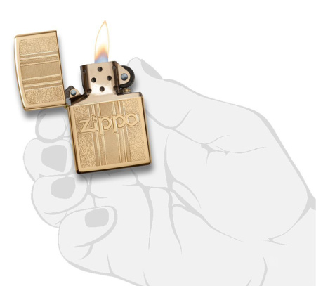 Зажигалка Zippo Classic, цвет золотистый 3