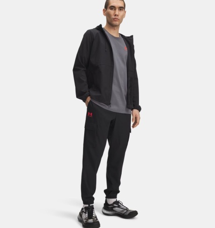 Брюки M Vibe Woven Cargo Under Armour, цвет Black Racer Red  3