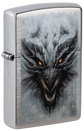 Зажигалка Zippo Dragon, Linen Weave, цвет серебристый