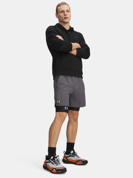 Шорты Vanish Woven 6in Under Armour, цвет Castlerock Orange Bloc 4