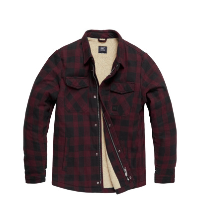 Куртка Sherpa Vintage, цвет Burgundy Check