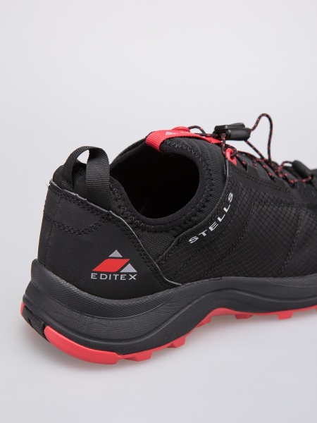 Кроссовки Steels EDITEX, цвет чёрный красный 5