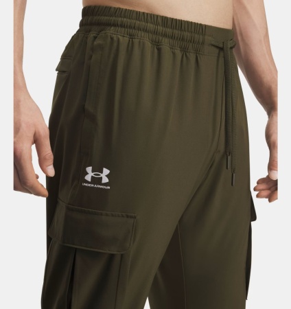 Брюки M Vibe Woven Cargo Under Armour, цвет Expedition Green 4
