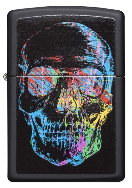 Зажигалка Skull Design Zippo, цвет черный 3