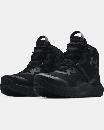 Полуботинки Micro G Valsetz Zip Mid Under Armour, цвет Black 4