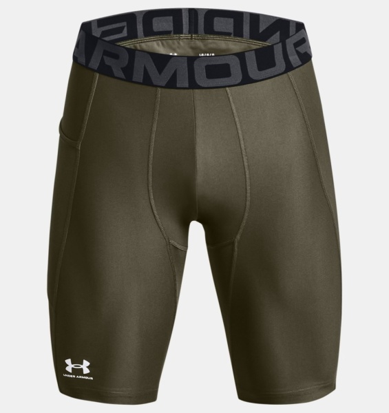 Шорты HeatGear Base Long Under Armour, цвет Green 5