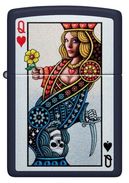 Зажигалка Zippo Queen, Navy Matte, цвет синий 2