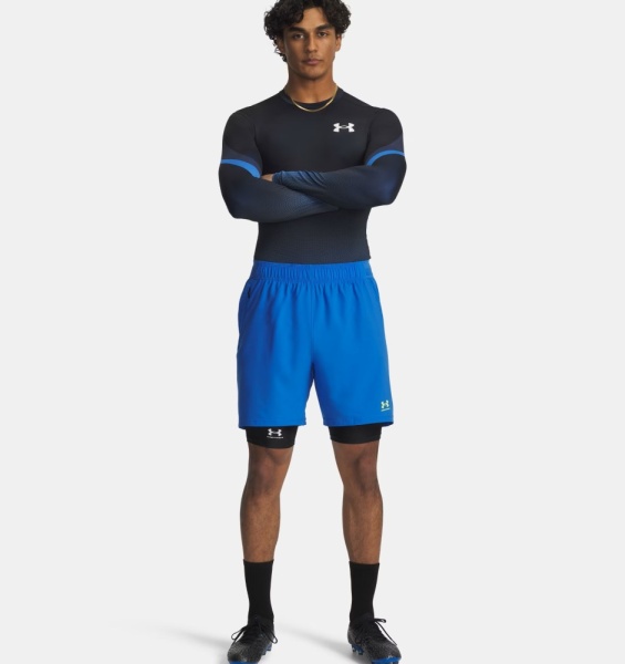 Лонгслив M HG Sub Crew Under Armour, цвет Blue Atlantis Black 3