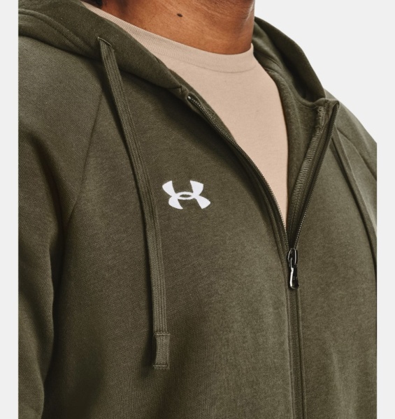 Толстовка Rival Fleece FZ Under Armour, цвет Green 4