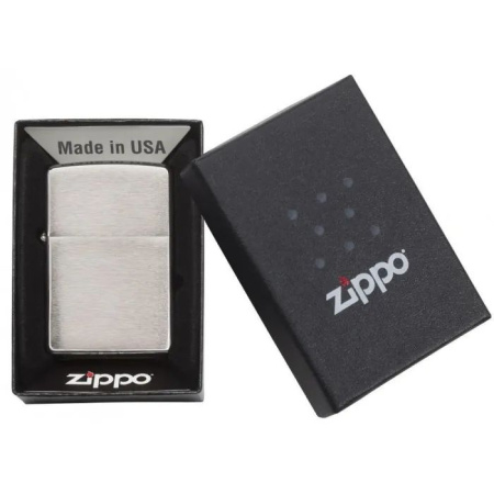 Зажигалка Zippo покрытие Brushed Chrome, цвет серебристый 4