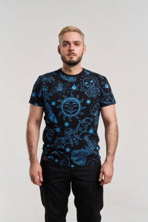 Футболка Варгградъ Паттерн ведьмин круг, цвет черный модель 2