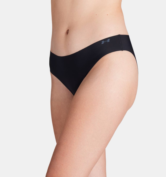 Трусы Women's Pure Stretch Bikini (3 pack) UA, цвет Black 3