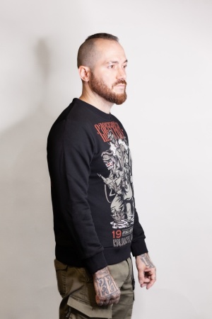 Худи Варгградъ Атака мертвецов, цвет черный б н модель 2