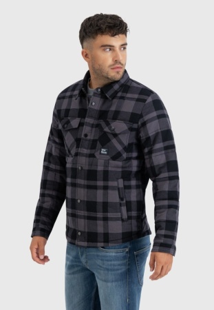 Рубашка Square + Padded Vintage, цвет Grey Check МОДЕЛЬ 3