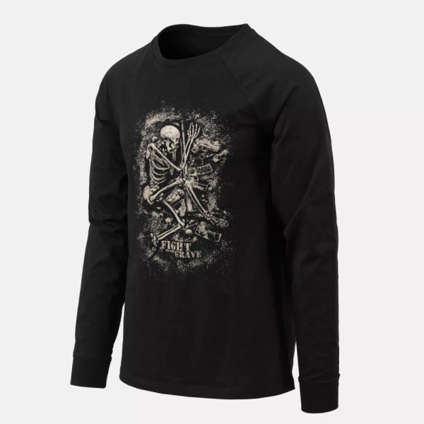 Лонгслив Fight to the grave Helikon, цвет Black