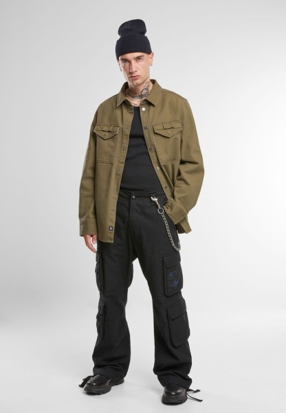 Рубашка Heavy Twill Brandit, цвет Olive модель