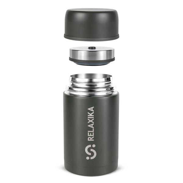 Термос для еды Relaxika 301 (1л), цвет хаки 2