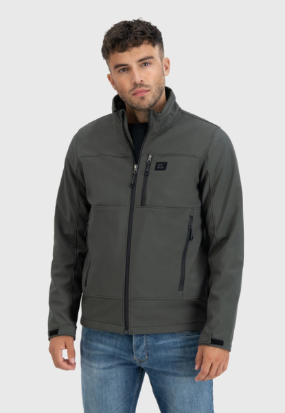 Куртка RENZO Softshell Vintage, цвет Dark Olive МОДЕЛЬ