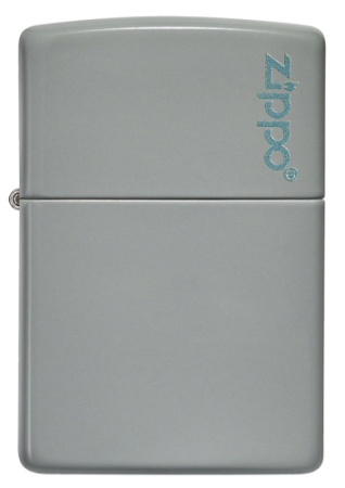 Зажигалка Zippo Classic, Flat Grey, серая, глянцевая 2