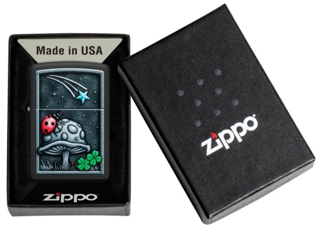 Зажигалка Zippo Ladybug, Black Matte, цвет черный 5