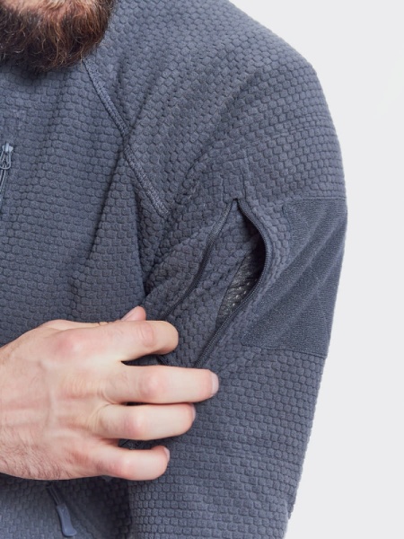 Флисовая кофта ALPHA Tactical Helikon, цвет Shadow Grey 8