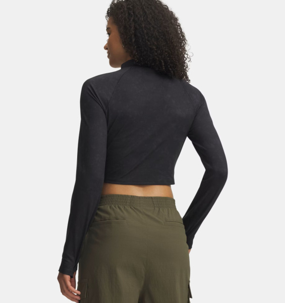 Лонгслив W Meridian Suede Effect Under Armour, цвет Black 2