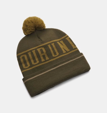 Шапка Halftime Pom Under Armour, цвет Expedition Green 2