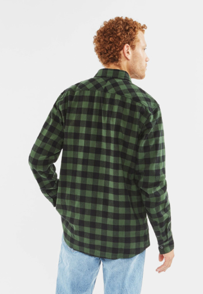 Рубашка Harley Vintage, цвет Green Check МОДЕЛЬ 2