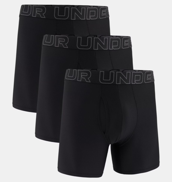 Трусы Men's Performance Tech Mesh 6 (3 pack) UA, цвет Black 3