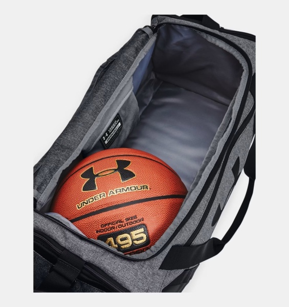 Сумка Undeniable Duffle 5.0 Under Armour, цвет Pitch Gray Medium Heather  Black (40л) 4