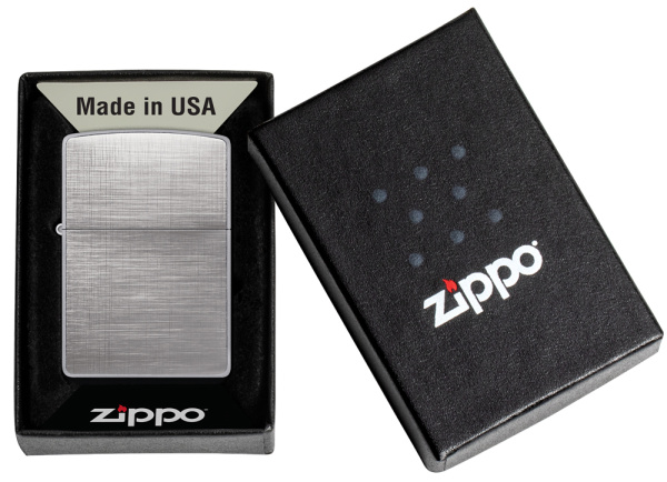 Зажигалка Zippo Classic, Brushed Chrome, цвет серебристый4