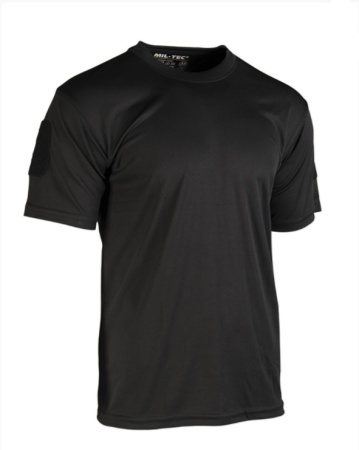 Футболка тактич. Quick Dry Mil-Tec, цвет Black