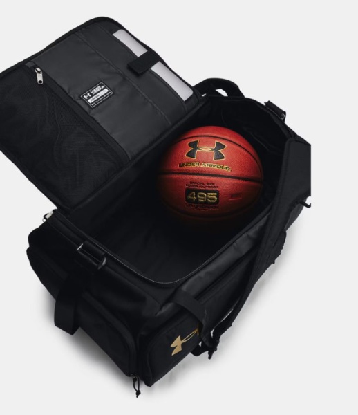 Сумка Contain Duo MD BP Duffle Under Armour, цвет Metallic Gold (50л) 5