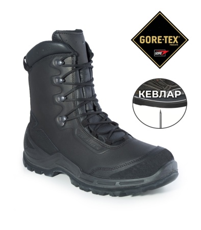 Ботинки VAGABUND HIGH GTX Kevlar Prabos RE2, цвет Black (с иконками)
