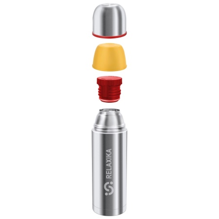 Термос Relaxika 102 (1 л) в термочехле, стальной 4