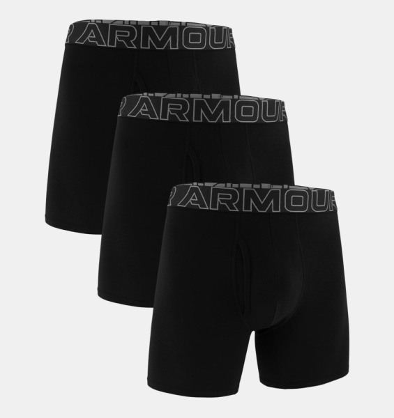 Трусы Men's Performance Cotton 6 (3 pack) UA, цвет Black White 3