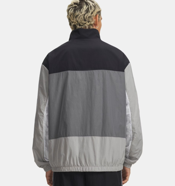 Ветровка M Icon Woven Track FZ UA, цвет Black Clay Green 2