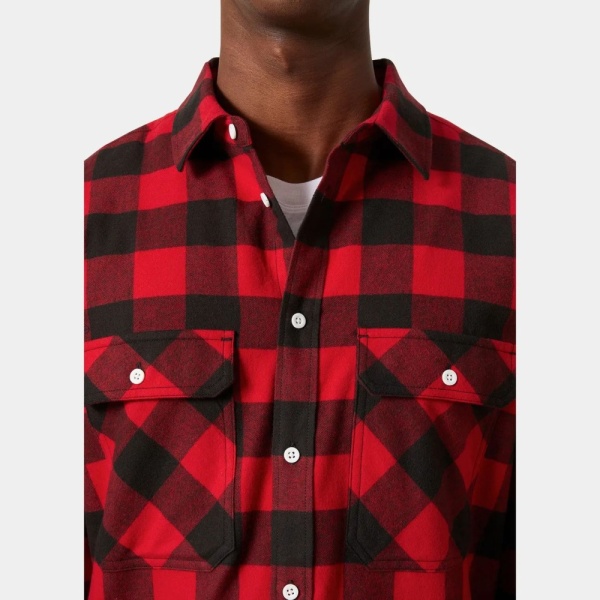 Рубашка LOKKA ORGANIC FLANNEL HH, цвет Red Buffalo 3