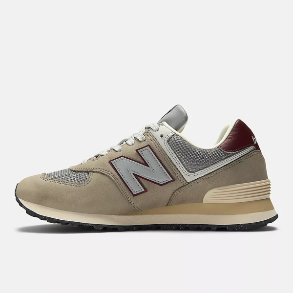 Кроссовки U 574 New Balance, цвет Arid Stone Monarch Burgundy 3