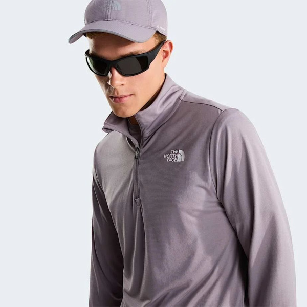 Лонгслив M 24 7 1 4 Zip TNF, цвет Transcendent Grey 6