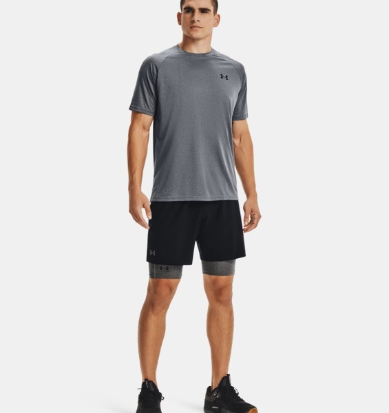 Шорты HeatGear Base Long Under Armour, цвет Grey 3
