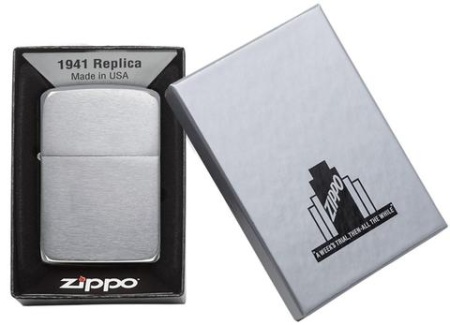 Зажигалка Zippo Replica, Brushed Chrome, цвет серебристый 3