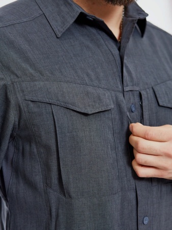 KO-DGM-PO-0119Z Рубашка DEFENDER MK2 Gentleman Helikon, цвет Melange BlackGrey 7