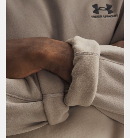 Толстовка M Icon HW Colorblocked UA, цвет Timberwolf Taupe 4