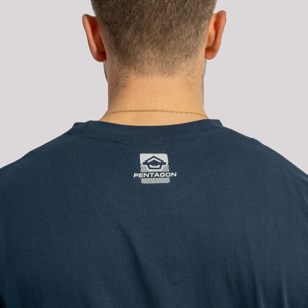 Футболка Ageron Build Your Gear Pentagon, цвет Midnight Blue модель 4