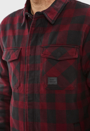 Куртка Sherpa Vintage, цвет Burgundy Check МОДЕЛЬ 4